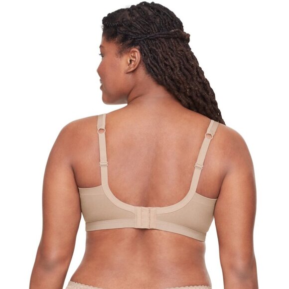 NWT Warners SZ S Beige Blissful Benefits Underarm-Smoothing Stretch Wireless Bra - Picture 3 of 8